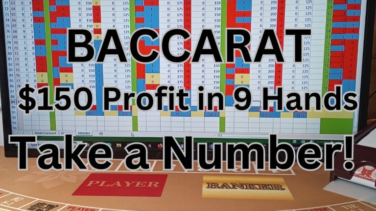 Baccarat Play 3 Strategies, 2 Bankroll Mngmnt Each 01022024. First 30 Minutes of the Full Video.