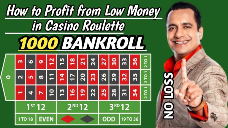 HOW TO PROFIT FROM LOW MONEY IN CASINO ROULETTE 1000 BANKROLL