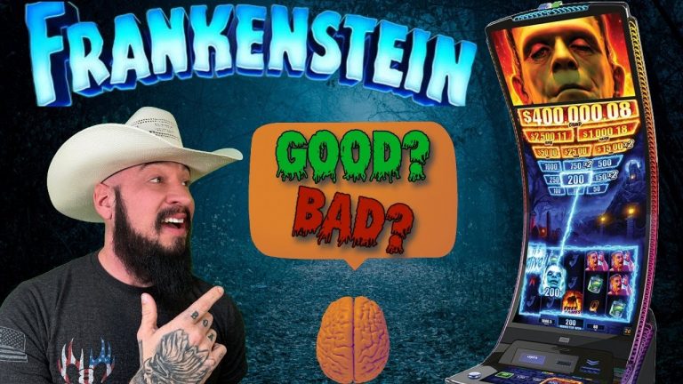 ITS ALIVE! Frankenstein Slot Machine! The Good, Bad, and Review with Live PLAY!