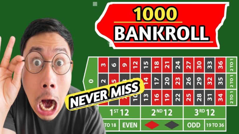 NEVER LOSS 1000 BANKROLL ROULETTE STRATEGY TO WIN / CASINO ROULETTE #MONEY #CASINO #VIRAL