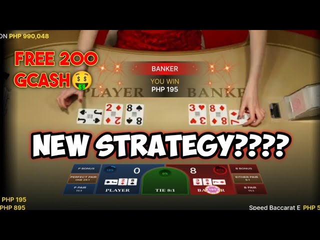 BACCARAT STRATEGY | I USED MY NEWEST STRATEGY,.| Php.200 GCASH GIVE AWAYS