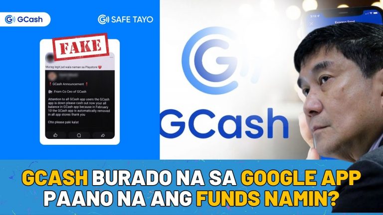 MESSAGE FROM CO CEO DAW GCASH BURADO NA SA PLAYSTORE HANGGANG FEB 10 NALANG STOP SPREADING FAKE NEWS