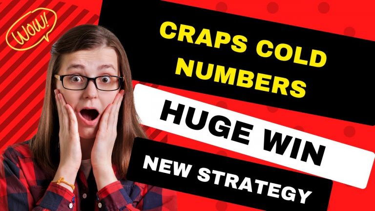 CRAPS COLD NUMBERS STRATEGY $2300 in 20 Minutes