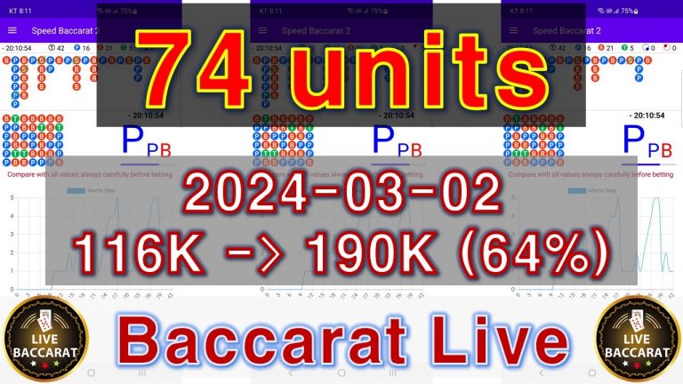 How to use the Baccarat Live app : 2024-03-02 #baccarat #casino #baccaratrouge540