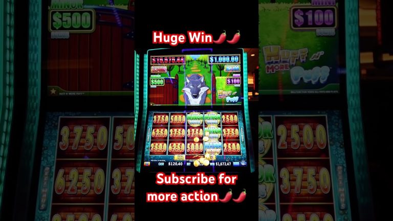 Huge Jackpot With A Full Screen of Mansions #slots #win #casino