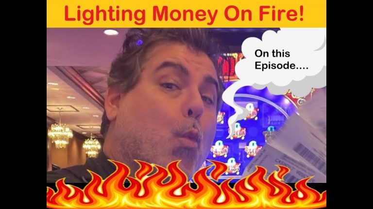 Lighting Money On Fire Playing Slots #slots