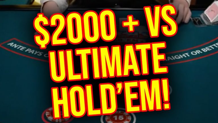 ULTIMATE TEXAS HOLD’EM!! LIVE CASINO ACTION MARCH 5TH 2024