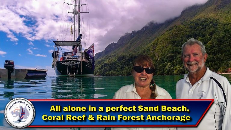 We find a perfect beach, reef & rain forest private anchorage and it’s not Tahiti. Ora Beach S4-Ep88