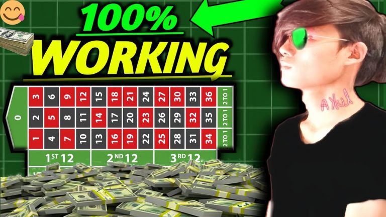 100% WORKING ROULETTE STRATEGY