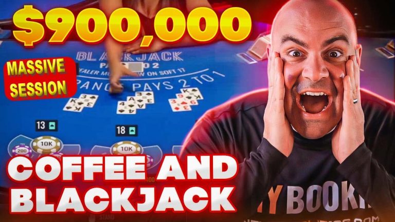 $940,000 HUGE 3 Hands Thursday – Coffee and Blackjack High Stakes – NeverSplit10s