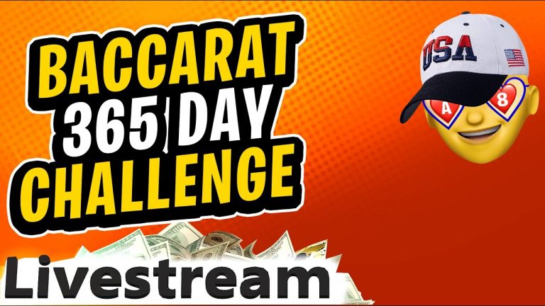 Baccarat Livestream – Daily Grind Challenge day 50 of 365 #baccarat #livestream