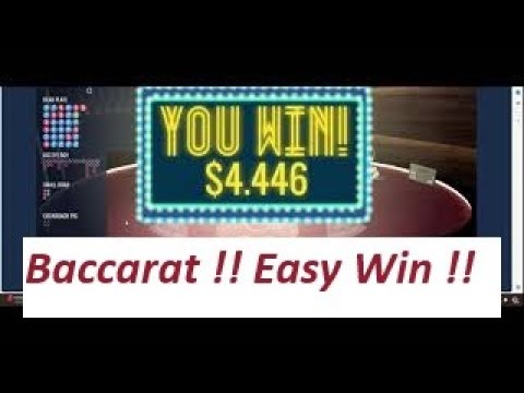 Baccarat Winning Strategy By B.C. 4/12/2024