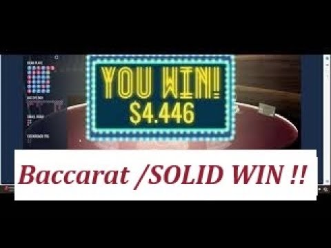 Baccarat Winning Strategy : SOLID WIN ” Very little risk ” By Baccarat Chi