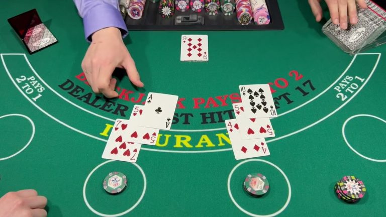 DOUBLE DECK BLACKJACK $1,000 BUY IN 2 PLAYERS