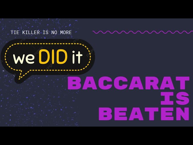 I HAVE NOTHING ELSE TO TEACH YOU, BACCARAT IS BEATEN YOU DON’T NEED THE TIE KILLER #gaming #casino