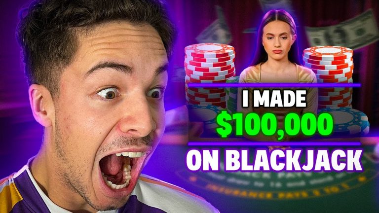 I MADE 100,000$ ON ONLINE BLACKJACK WITH THIS STRATEGY!