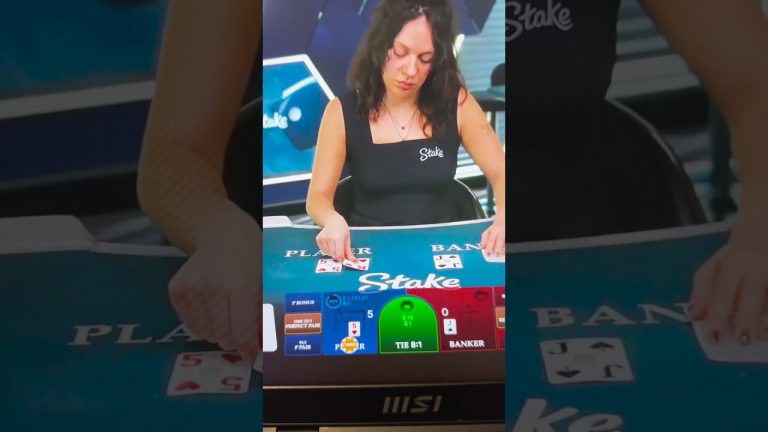 INSANE BACCARAT BET! #shorts #tact #stake #casino #roulette #blackjack #onlinecasino