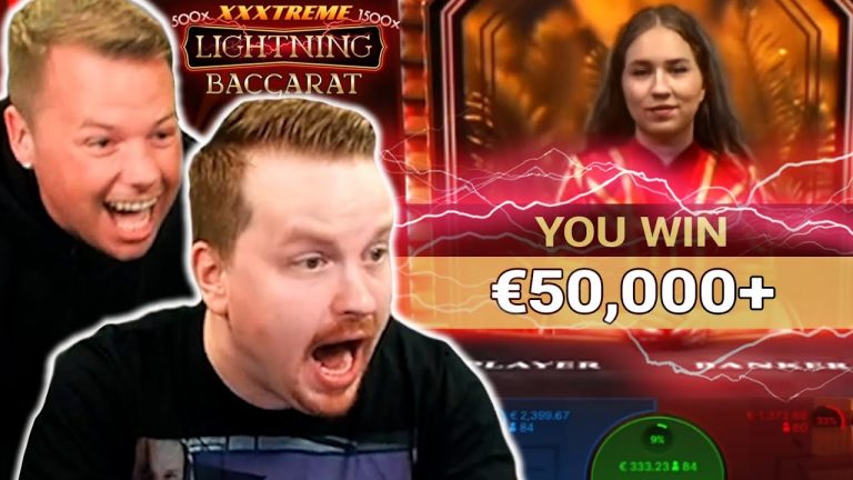 INSANE WIN on Lightning Baccarat – EXTREME!