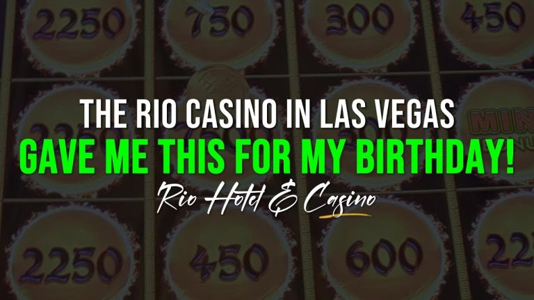 The RIO HOTEL & CASINO in LAS VEGAS Gave me this WIN FOR MY BIRTHDAY! :)