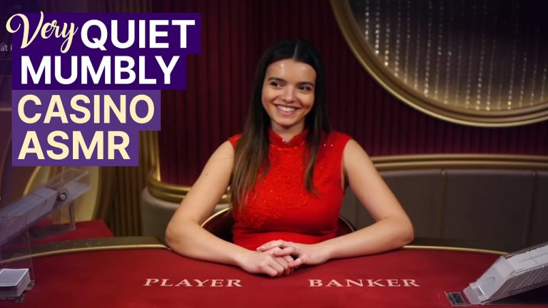 Unintentional ASMR Casino VERY Quiet & Mumbly Baccarat
