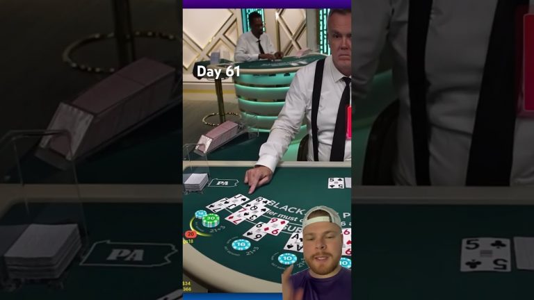 BEAT THE HOUSE – $100 to $10K Challenge – Day 61 #casino #challenge #blackjack #roadto10k