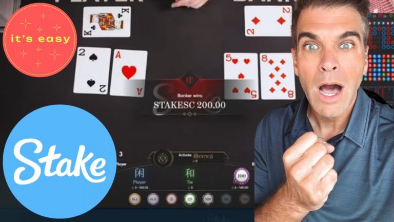 LET ME SHOW YOU HOW TO WIN ON BACCARAT! #stake