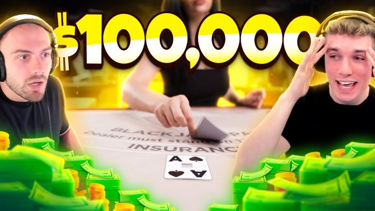 $100,000 Vs Private Blackjack Table!