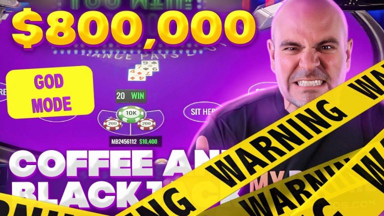 $824,000 Blackjack – God Mode Activated – July 9 Coffee and Blackjack