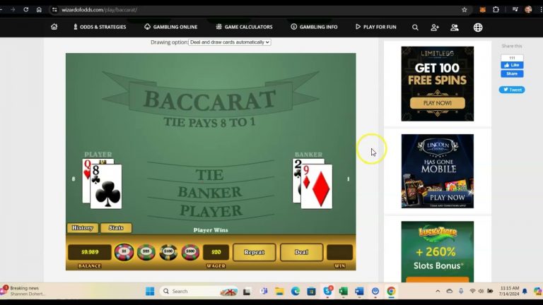 Baccarat ‘3 Row Domination’ Demo