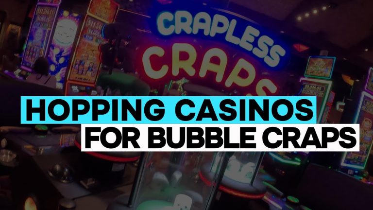 Casino HOPPING in Las Vegas to play BUBBLE CRAPS!