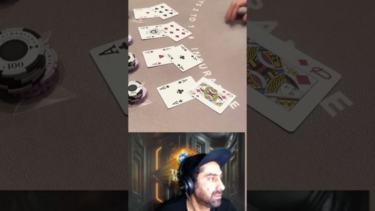 Degen Dalt wins a Crazy Split! Epic Degenerate Blackjack Grind in Vegas! #reaction