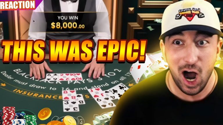 Degen Dalt’s Most Epic Blackjack & Baccarat Grind I’ve Ever Seen! #reaction #degendalt