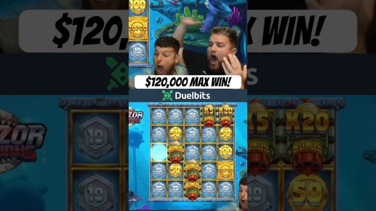 HUGE $127,000 MAX WIN ON RAZOR RETURNS #bet #bigwin #casinogames #casinojackpot #gamble