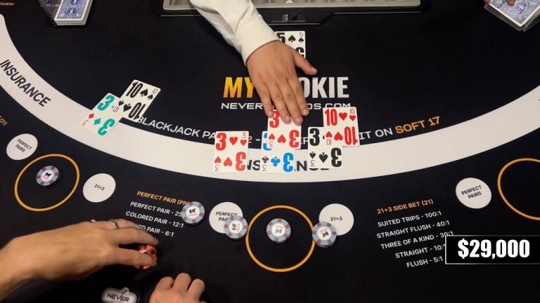 MASSIVE $40,000 Blackjack Run – Massive Splits and Losses. NeverSplit10s E299