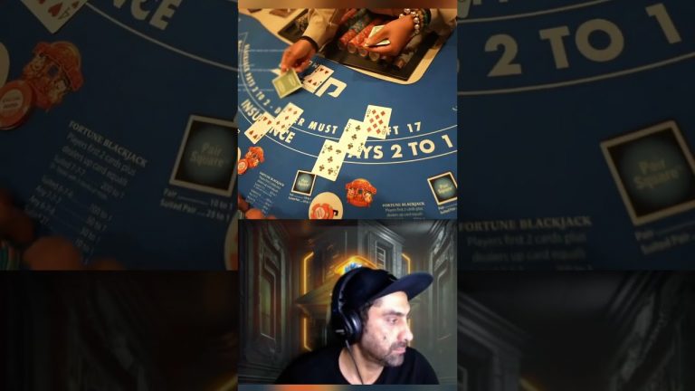 Stevewildoit’s epic Blackjack Run! He’s On Fire! #reaction