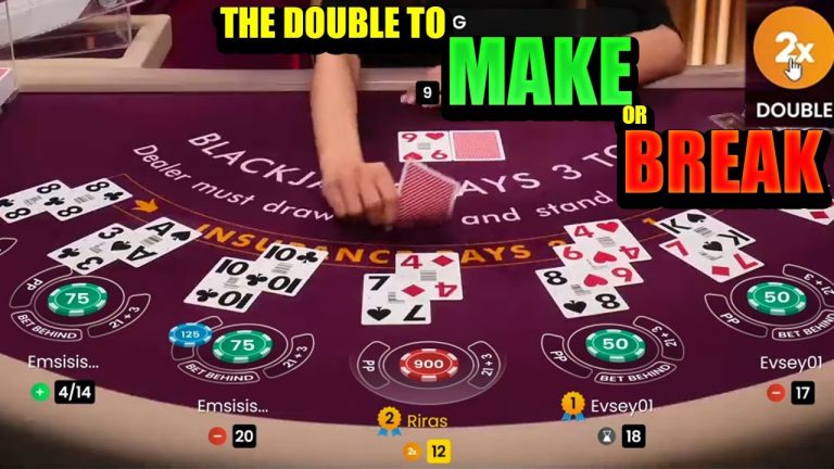 The Double To Make Or Break My Balance! – #blackjack #gambling #casino