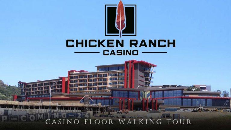 The NEW CHICKEN RANCH CASINO in Jamestown : Casino Floor Walking Tour