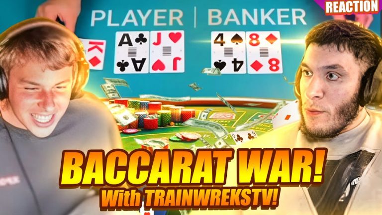 Xposed & TrainwrecksTV’s Wild Degen Battle at Baccarat and Blackjack Table! #reaction