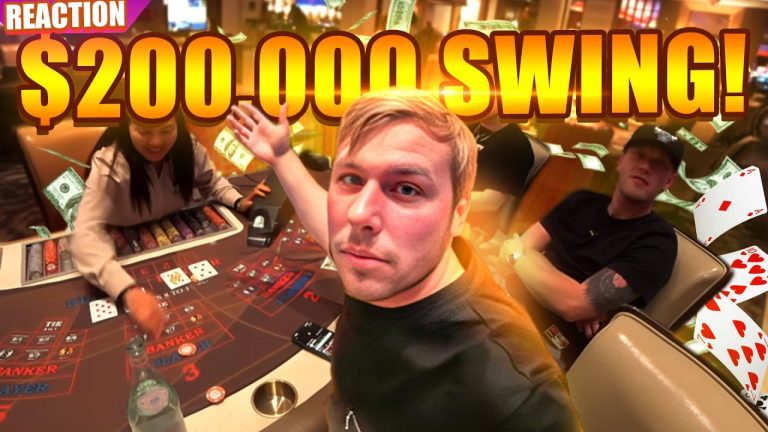 Xposed’s Craziest Baccarat Run in Vegas! $200,000 Huge Comeback! #reaction