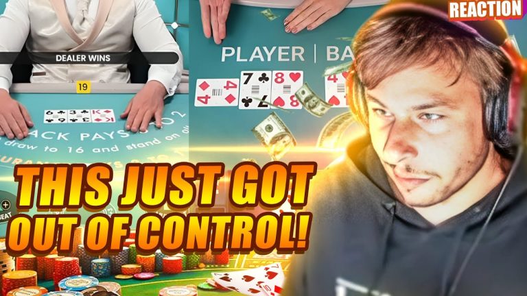 Xposed’s in a Massive Tilt! The Most Devastating Baccarat & Blackjack Run I’ve Seen! #reaction