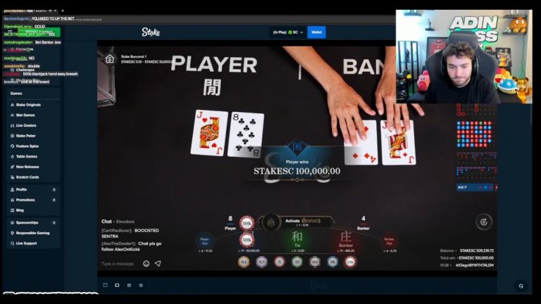 Adin Ross Is Back With An Insane Baccarat Session! Online Gambling