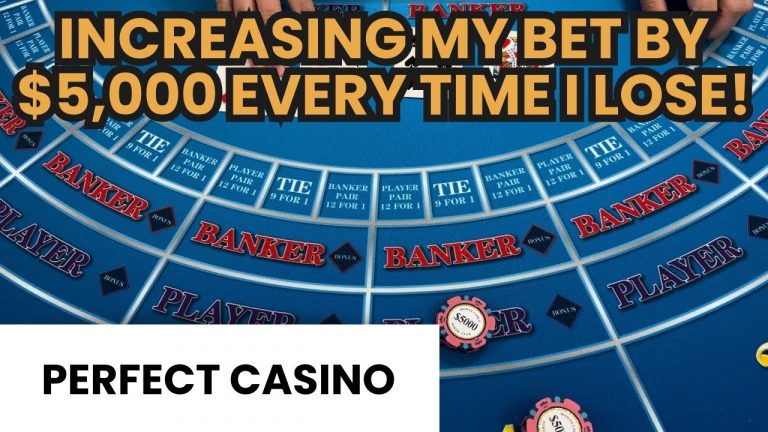 Baccarat | $100,000 Buy In | INCREASING MY BET BY $5,000 EVERY TIME I LOSE!