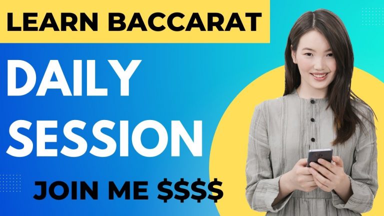 Baccarat Evening Session Learn How To Win in Baccarat Come Join Me