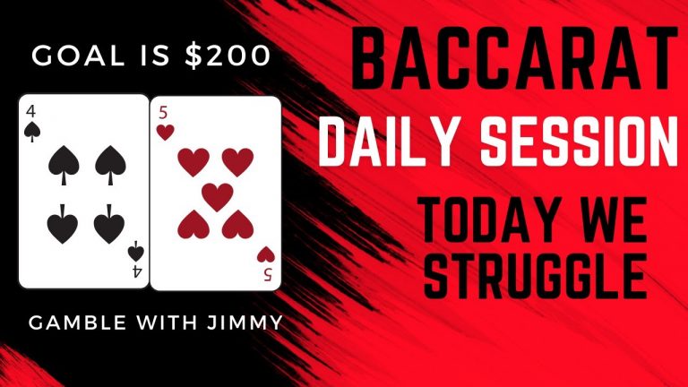 Baccarat Tough Session Can We Stay Undefeated and Win $200