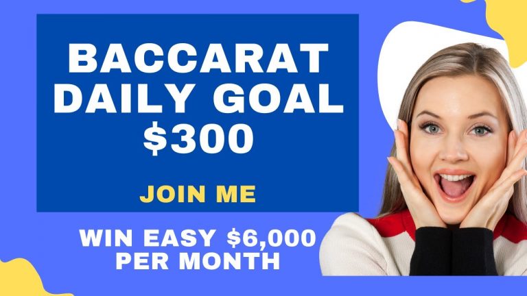 Daily Baccarat Session Goal $300 Join Me WE MAKE $500 TODAY!!