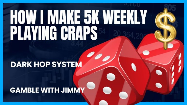 HOW I MAKE 5K A WEEK PLAYING CRAPS “Dark Hop” By: Gamble with Jimmy