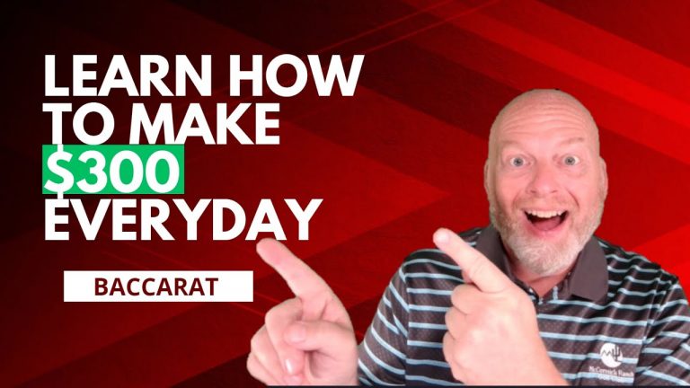 Make $300 Everyday Playing Baccarat from Home