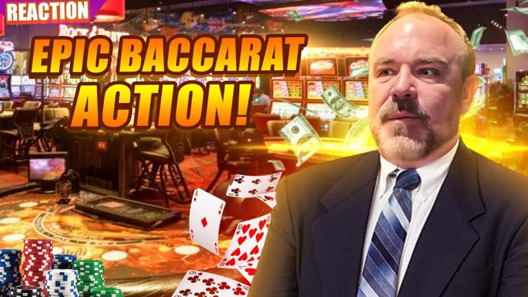 Mr. Handpay Takes a Chance at the Baccarat Table! This is Insane! #baccarat #reaction