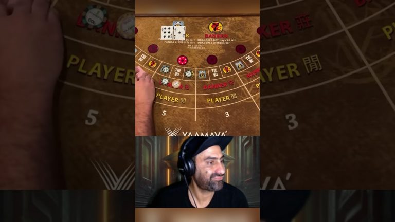 Mr. Handpay’s Big Baccarat Battle! This is Insane! #baccarat #reaction #shorts