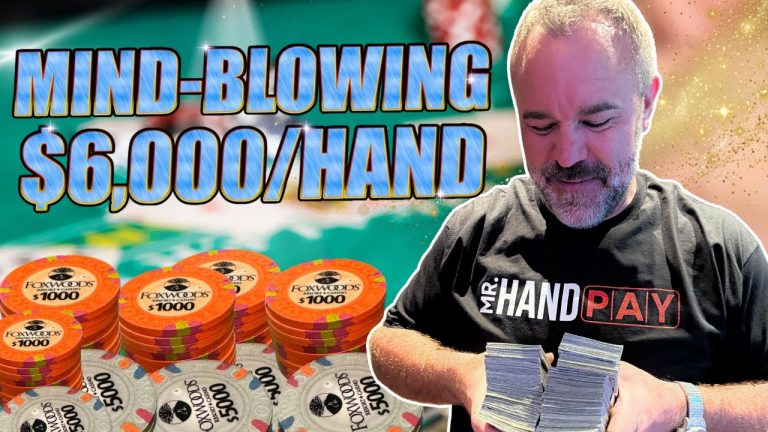 My Wildest $6,000/Hand on Blackjack! You Have To See To Believe!